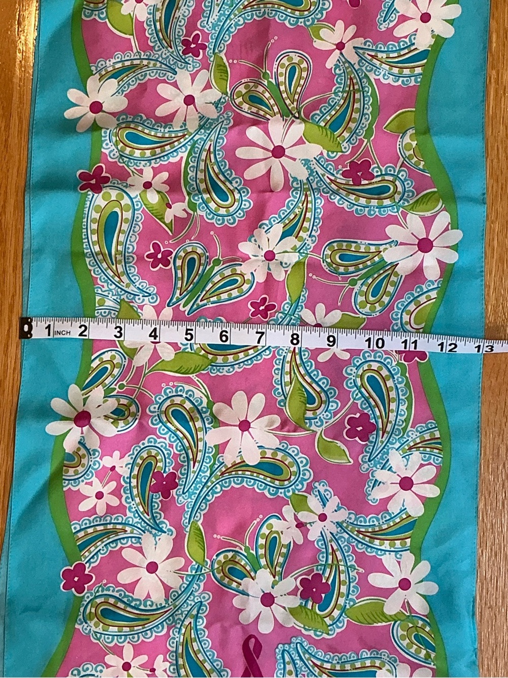 Lilly Pulitzer x Ford Vintage 2004 Silk Scarf Ltd. Edition Breast Cancer Awarene - Picture 9 of 10